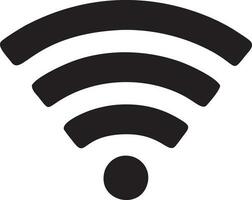 signaal communicatie informatie verbinding draadloze icoon symbool vector afbeelding, illustratie van de netwerk Wifi in zwart afbeelding. eps 10