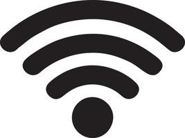 signaal communicatie informatie verbinding draadloze icoon symbool vector afbeelding, illustratie van de netwerk Wifi in zwart afbeelding. eps 10