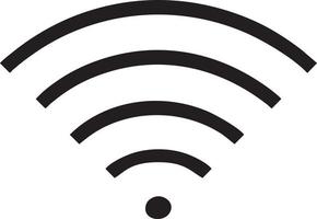 signaal communicatie informatie verbinding draadloze icoon symbool vector afbeelding, illustratie van de netwerk Wifi in zwart afbeelding. eps 10