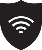 signaal communicatie informatie verbinding draadloze icoon symbool vector afbeelding, illustratie van de netwerk Wifi in zwart afbeelding. eps 10