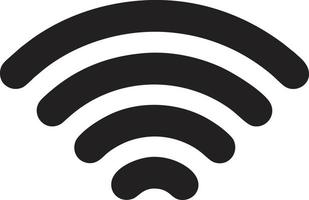 signaal communicatie informatie verbinding draadloze icoon symbool vector afbeelding, illustratie van de netwerk Wifi in zwart afbeelding. eps 10