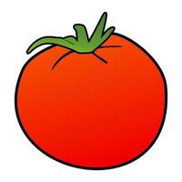 tomaat icoon. vlak stijl ontwerp vector illustratie van een tomaat Aan een wit achtergrond.