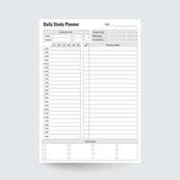 dagelijks studie planner, studeren volger, studeren volger,school volger,school planner, universiteit planner, hogeschool planner, academisch planner, student ontwerper vector