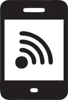 signaal communicatie informatie verbinding draadloze icoon symbool vector afbeelding, illustratie van de netwerk Wifi in zwart afbeelding. eps 10