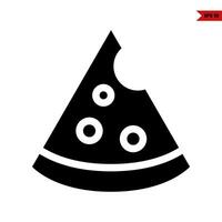 pizza glyph icoon vector