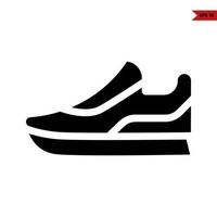 schoenen glyph icoon vector