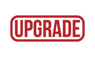 upgrade rubber stempel. rood upgrade rubber grunge postzegel zegel vector illustratie