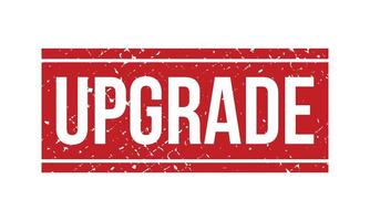 upgrade rubber stempel. rood upgrade rubber grunge postzegel zegel vector illustratie