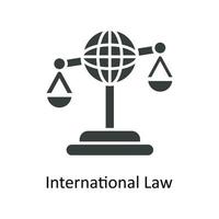 Internationale wet vector solide pictogrammen. gemakkelijk voorraad illustratie voorraad