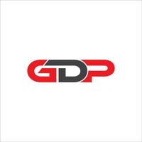 brief g d p logo vector