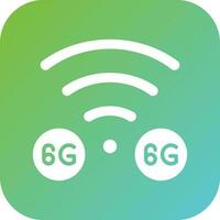 6 g netwerk vector icoon stijl