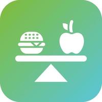 evenwichtig eetpatroon vector icoon stijl