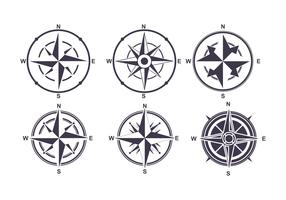 Kompas pictogrammen Vector