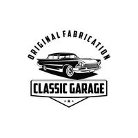 origineel verzinsel klassiek garage logo vector