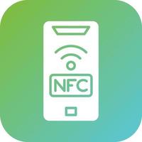 nfc vector icoon stijl