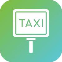 taxi signaal vector icoon stijl