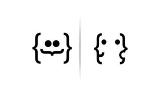 chat logo eenvoudig ontwerp vector