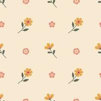 schattig bloemen vector naadloos patroon