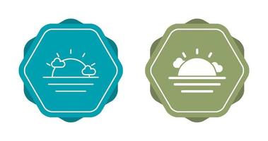 zonsondergang vector pictogram