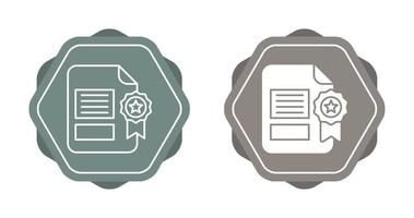 certificaat vector pictogram