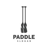 peddelen logo, boot peddelen vector, gekruiste peddelen icoon, illustratie symbool gemakkelijk ontwerp vector