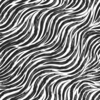 naadloze vector patroon van zwarte diagonale strepen op een witte achtergrond. textuur voor stof of verpakking vloeiende lijnen geïsoleerd op een witte achtergrond met gescheurde randen.