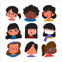 pictogram diversiteit vrouwendag vector