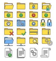 map pictogramserie vector