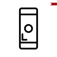 smartphone lijn icoon vector