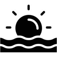 zonsondergang vector pictogram