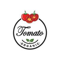 tomaat logo ontwerp sjabloon illustratie vector