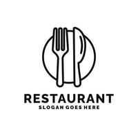 restaurant, resto, voedsel rechtbank, cafe logo vector