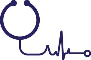 Gezondheid raadplegen logo ontwerp sjabloon. stethoscoop geïsoleerd Aan bubbel babbelen symbool stethoscoop logo ontwerp vector