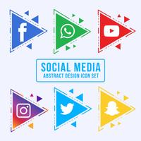 Social Media Icons-collectie vector