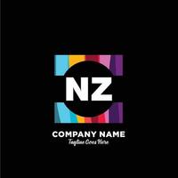 nz eerste logo met kleurrijk sjabloon vector. vector