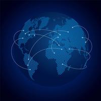 digitaal aarde wereldwijd netwerk vector