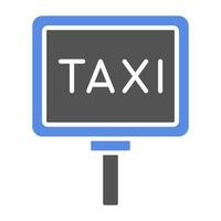 taxi signaal vector icoon stijl