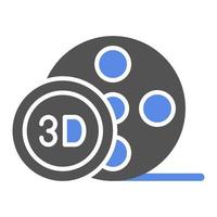 3d film vector icoon stijl