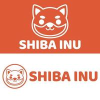 schattig kawaii hoofd shiba inu hond mascotte tekenfilm logo ontwerp icoon illustratie karakter vector kunst. voor elke categorie van bedrijf, bedrijf, merk Leuk vinden huisdier winkel, Product, label, team, insigne, etiket