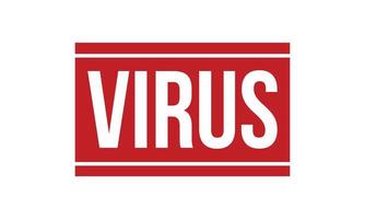 virus rubber stempel. rood virus rubber grunge postzegel zegel vector illustratie