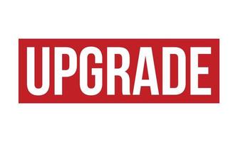 upgrade rubber stempel. rood upgrade rubber grunge postzegel zegel vector illustratie