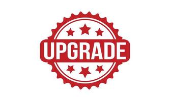 upgrade rubber stempel. rood upgrade rubber grunge postzegel zegel vector illustratie