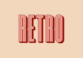 Retro typografie vectorillustratie vector