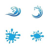 splash water natuur logo's vector