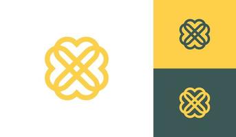 modern en elegant bloem logo ontwerp vector met hart vorm