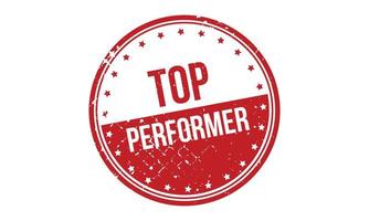 top performer rubber grunge postzegel zegel voorraad vector