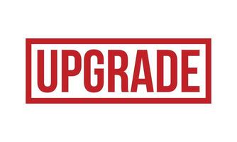 upgrade rubber stempel. rood upgrade rubber grunge postzegel zegel vector illustratie