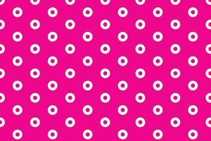 abstract naadloos wit cirkel met roze achtergrond patroon ontwerp. vector