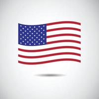 Amerikaanse vlag vector illustratie