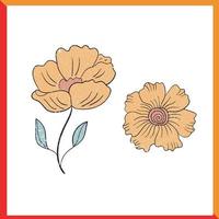 bloemen illustratie kunst vector